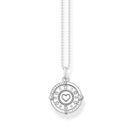 Thomas Sabo Cosmic Amulet Kette mit Anhänger rosa und herzförmigem Stein Silber - KE2201-390-9-L45v