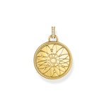 Thomas Sabo Cosmic Amulet gold-plated pendant wheel of fortune with cold enamel and stones - PE962-471-7