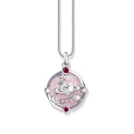 Thomas Sabo Cosmic Amulet Pendentif en argent rose avec planète cœur et pierres - PE959-340-9