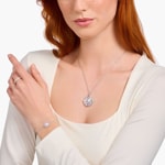 Thomas Sabo Cosmic Amulet Pendentif en argent rose avec planète cœur et pierres - PE959-340-9