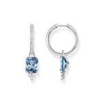 Thomas Sabo Créoles pierre aqua argent