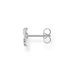 Thomas Sabo Einzel Ohrstecker Schlüssel weisse Steine silber - H2220-051-14