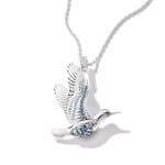 Thomas Sabo Elyndra Anhänger Eisvogel mit mehrfahrbigen Steinen - PE1009-166-7