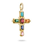 Thomas Sabo Elyndra Pendant cross with multicoloured stones - PE988-971-7