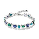 Thomas Sabo Elyndra Bracelet beads bleu-vert argent