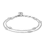 Thomas Sabo Elyndra Armband doppelreihig Zirkonia Silber