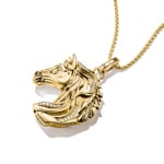 Thomas Sabo Elyndra Cheval Pendentif zirconia Plaqué or - PE989-414-39