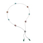 Thomas Sabo Elyndra Kette Bunte Steine Silber - KE2339-405-7-L85V