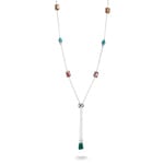Thomas Sabo Elyndra Kette Bunte Steine Silber