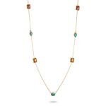 Thomas Sabo Elyndra Kette Bunte Steine Vergoldung - KE2339-971-7-L85V