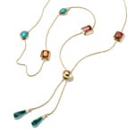 Thomas Sabo Elyndra Kette Bunte Steine Vergoldung - KE2339-971-7-L85V