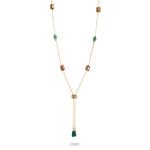 Thomas Sabo Elyndra Kette Bunte Steine Vergoldung