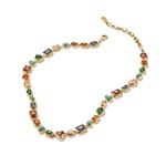 Thomas Sabo Elyndra Kette Bunte Steine Vergoldung - KE2341-434-7-L45V