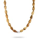 Thomas Sabo Elyndra Silver Necklace with Yellow Jasper Beads 