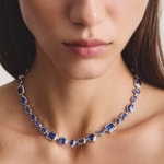 Thomas Sabo Elyndra Kette mit blauem Nanokristall - KE2341-699-1-L45V