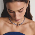Thomas Sabo Elyndra Kette mit blauem Nanokristall - KE2341-699-1-L45V