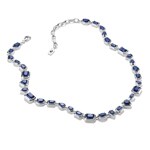 Thomas Sabo Elyndra Kette mit blauem Nanokristall - KE2341-699-1-L45V
