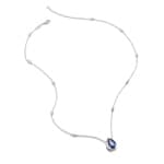 Thomas Sabo Elyndra Chaîne avec nanocristal bleu en forme de goutte - KE2331-166-1-L50V