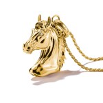Thomas Sabo Elyndra Kette Pferdekopf Zirkonia Vergoldung - KE2342-414-39-L50V