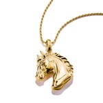 Thomas Sabo Elyndra Kette Pferdekopf Zirkonia Vergoldung - KE2342-414-39-L50V