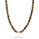 Thomas Sabo Elyndra old Plated Necklace with Tiger’s Eye Beads