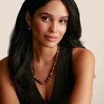 Thomas Sabo Elyndra Chaîne Oeil de tigre beads Plaqué or - KE2338-075-16-L55