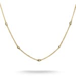 Thomas Sabo Elyndra Kette Weisse Zirkoniasteine Vergoldung - KE2340-414-14-L50V