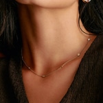 Thomas Sabo Elyndra Kette Weisse Zirkoniasteine Vergoldung - KE2340-414-14-L50V