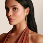 Thomas Sabo Elyndra Ohrringe Grüne Steine Vergoldung - H2336-971-6