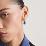 Thomas Sabo Elyndra Boucles d’oreilles avec nanocristal bleu en taille octogonale - H2339-699-1