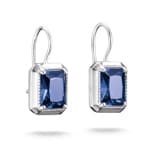 Thomas Sabo Elyndra Boucles d’oreilles avec nanocristal bleu en taille octogonale