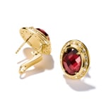 Thomas Sabo Elyndra Ohrstecker mit Clip rote Steine Vergoldung - H2331-414-10