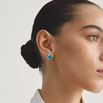 Thomas Sabo Elyndra Ohrstecker mit türkisem Stein und weissem Zirkonia - H2354-405-17