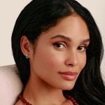 Thomas Sabo Elyndra Silver Stud Earrings with Green Teardrop Stones - H2333-166-6