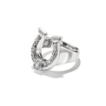 Thomas Sabo Elyndra Bague fer à cheval argent noirci - TR2509-643-14