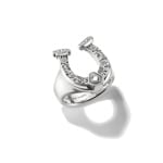 Thomas Sabo Elyndra Bague fer à cheval argent noirci - TR2509-643-14