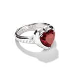 Thomas Sabo Elyndra Bague pierre cœur rouge argent - TR2524-051-10
