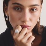 Thomas Sabo Elyndra Ring with white zirconia in teardrop shape - TR2522-051-14