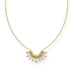 Thomas Sabo Festival Kette mit Sonnenstrahlen und bunten Steinen vergoldet