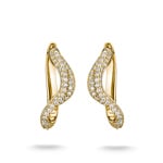 Thomas Sabo Fluid Elegance Creolen In Wellenform Mit Weissen Zirkonia - CR765-M01-14