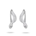 Thomas Sabo Fluid Elegance Creolen In Wellenform Mit Weissen Zirkonia