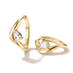 Thomas Sabo Fluid Elegance Creolen mit weissem Zirkonia in Tropfenform - CR763-M01-14