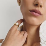 Thomas Sabo Fluid Elegance Haloring Mit Perlmutt Und Weissem Zirkonia - TR2542-M01-14