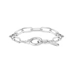 Thomas Sabo Gliederarmband mit Ringverschluss und weissen Steinen 925 Silber