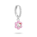 Thomas Sabo Hello Kitty Single-Creole Blume Mit Weissem Zirkonia - CR773-M06-7