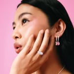 Thomas Sabo Hello Kitty Single-Creole Mit Weissem Zirkonia - CR772-M06-7