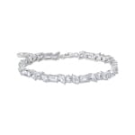Thomas Sabo Heritage Glam White Bracelet rivière en argent avec 31 pierres blanches