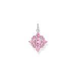 Thomas Sabo Heritage Pink Kettenanhänger mit pinkfarbenen Steinen Silber