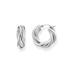 Thomas Sabo Hoop Earrings Silver hoop earrings in intertwined design