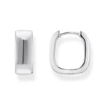 Thomas Sabo Hoop Earrings Boucles d'oreilles en argent de forme angulaire - CR744-001-21